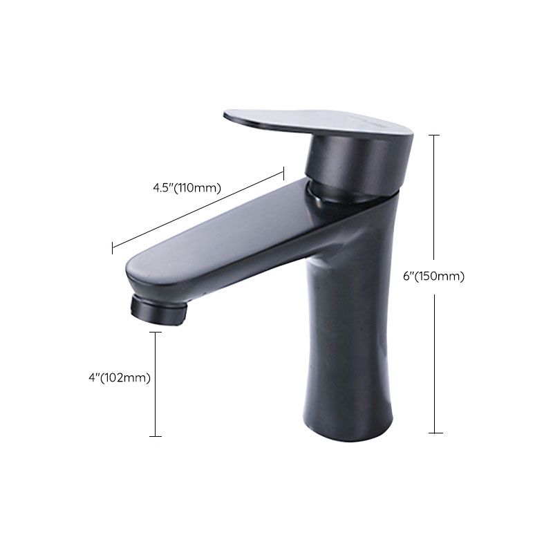 Contemporary Stainless Steel Sink Faucet Lever Handles Low Arc Sink Faucet