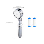 Modern Handheld Supercharged Showerhead Round 3 Setting Spray Head