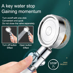 Plastic Hand Shower Standard Round Spray Nozzle with Swivel Attachment