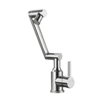 Swiveling Outlet Vessel Sink Faucet Stainless Steel Lever Handle Sink Faucet with Water Hose