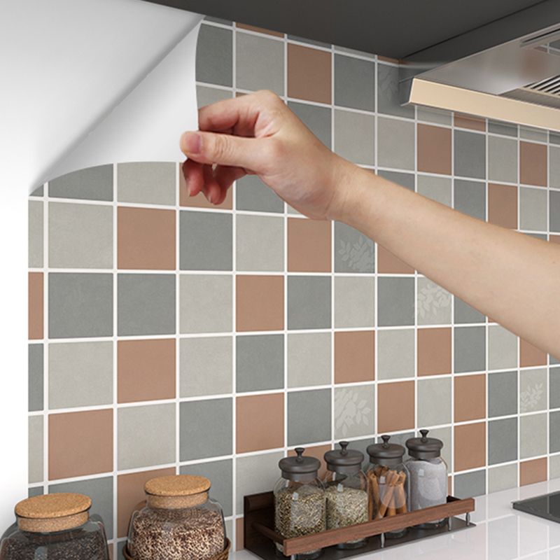 Modern Mosaic Tiles Smooth Peel & Stick Backsplash Wallpaper for Kitchen