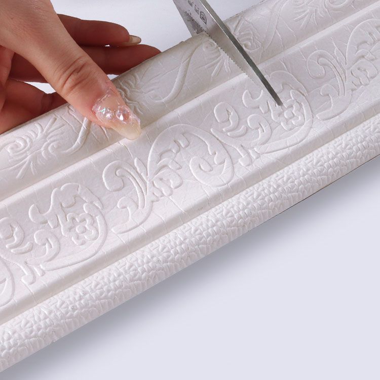 Modern Baseboards 3D Embossing Baseboard PVC Stereo Base Set of 1
