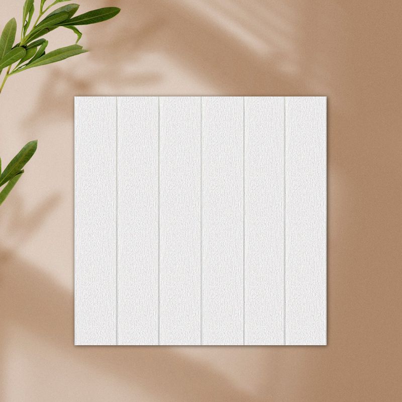 Solid color 3D embossed wall panel waterproof foam interior wall tile