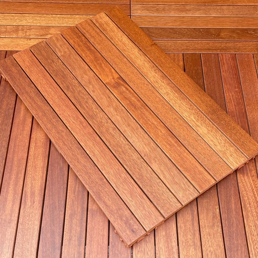 Outdoor Patio Wood Decking Interlocking Plank