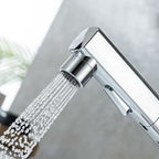 Contemporary Vessel Sink Faucet Copper Single Handle Low Arc Pull Down Vessel Faucet