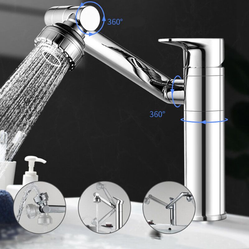 Glam Style Faucet Single Handle Basin Mixer with Waterfall Spout