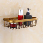 4-piece traditional bathroom accessory set Gold Brass bathroom accessory hardware set