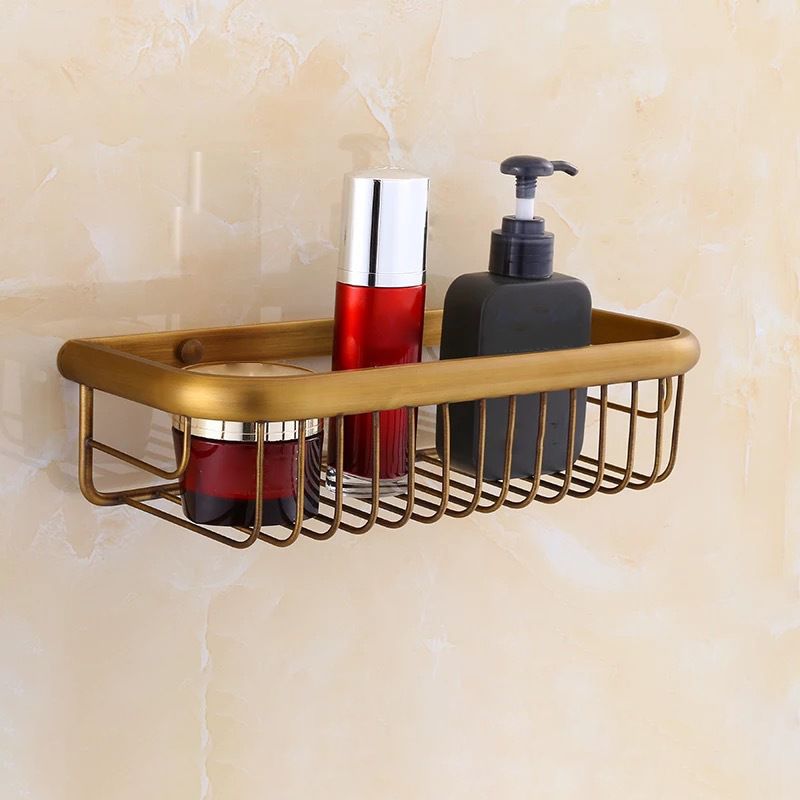 4-piece traditional bathroom accessory set Gold Brass bathroom accessory hardware set