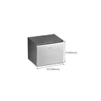 Contemporary bathroom accessory set made of aluminum with towel holder/bath shelf