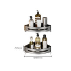 Contemporary Bathroom Accessory Set Gray Aluminum Bathroom Shelf/Towel Rack/Bathtub Hook