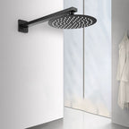 Square and Round Shower Head made of Stainless Steel, Fixed Mounted Ceiling Shower Head in Black