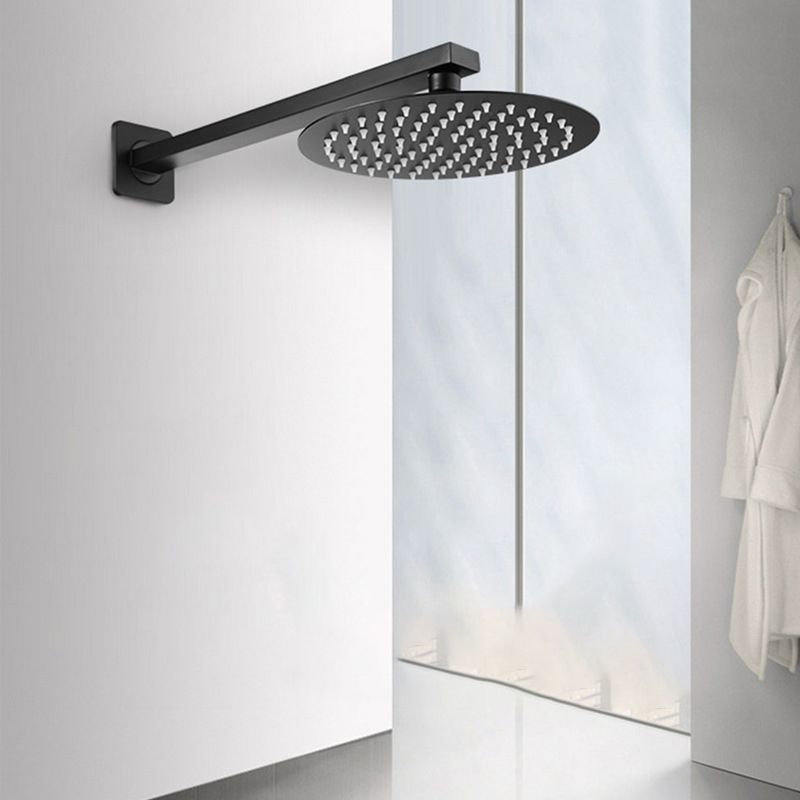 Square and Round Shower Head made of Stainless Steel, Fixed Mounted Ceiling Shower Head in Black