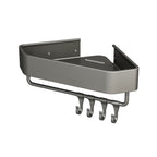 Adhesive holder metal bathroom accessories single piece or in set with bathroom shelf