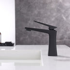 Glam Vessel Sink Faucet Brass Lever Handles with Drain Assembly Sink Mixer