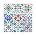 Wall tile paste Wallpaper Floral check pattern Wallpaper tile