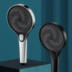 Modern Round Hand Shower Adjustable Spray Pattern Wall Mount Hand Shower