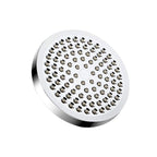 Modern Standard Shower Set Double Round Metal Adjustable Spray Pattern Shower Head
