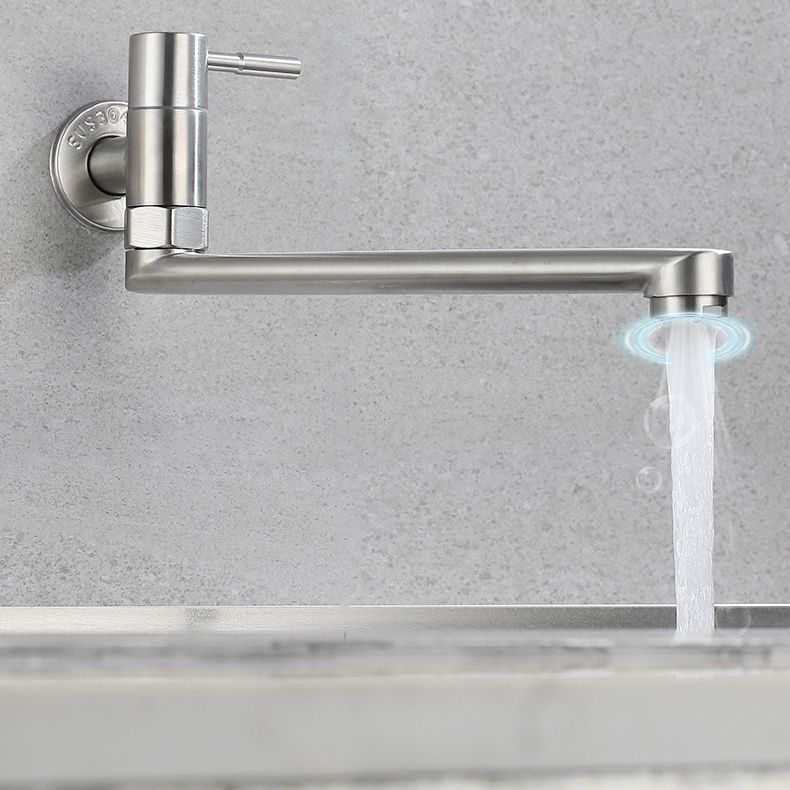 Kitchen faucet pot filling valve single handle swivel stainless steel kitchen faucet