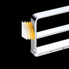 Chrome brass modern bathroom accessory set with towel bar/ ring/ paper holder & bathrobe hook