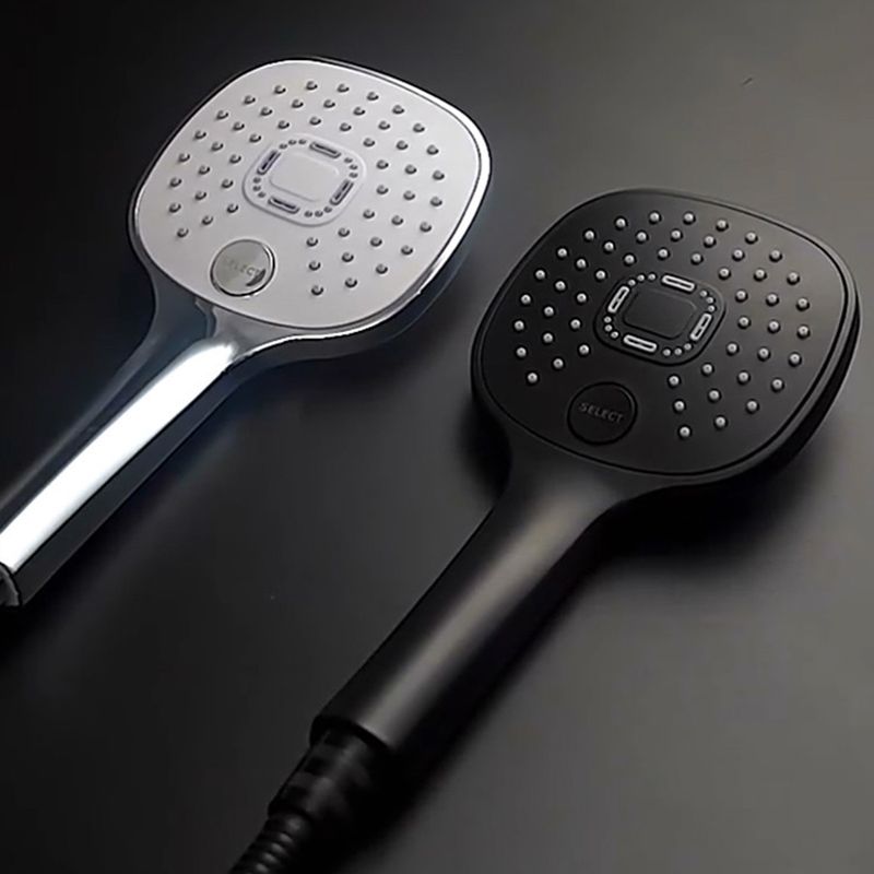Plastic hands-free showerhead adjustable water flow showerhead