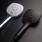 Plastic hands-free showerhead adjustable water flow showerhead