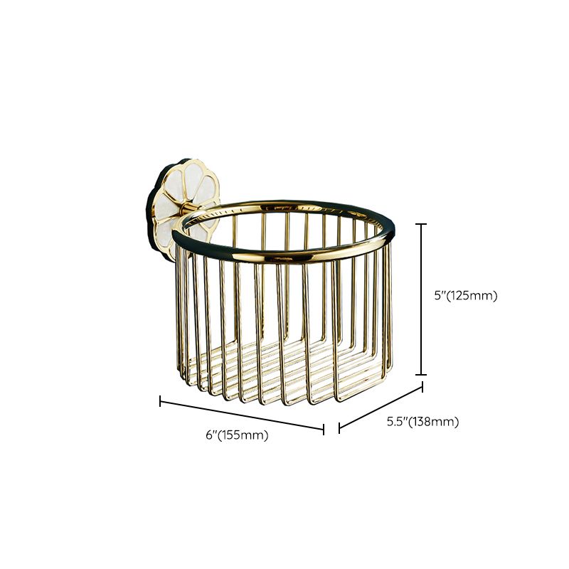 Metal Simple Bathroom Accessories as a Single Piece or in a Set in Gold