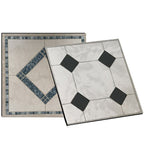Smooth PVC Floor Covering Peel and Stick Waterproof Square Vinyl Flooring