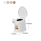 Modern Plastic Floor-Mounted Toilet Bowl with Seat for the Bathroom