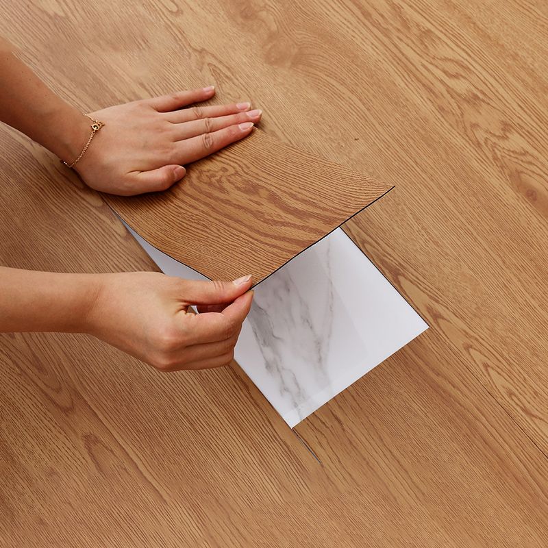 Modern Peel and Stick Tile Flexible Wood Look Scratch Resistant Vinyl Plank