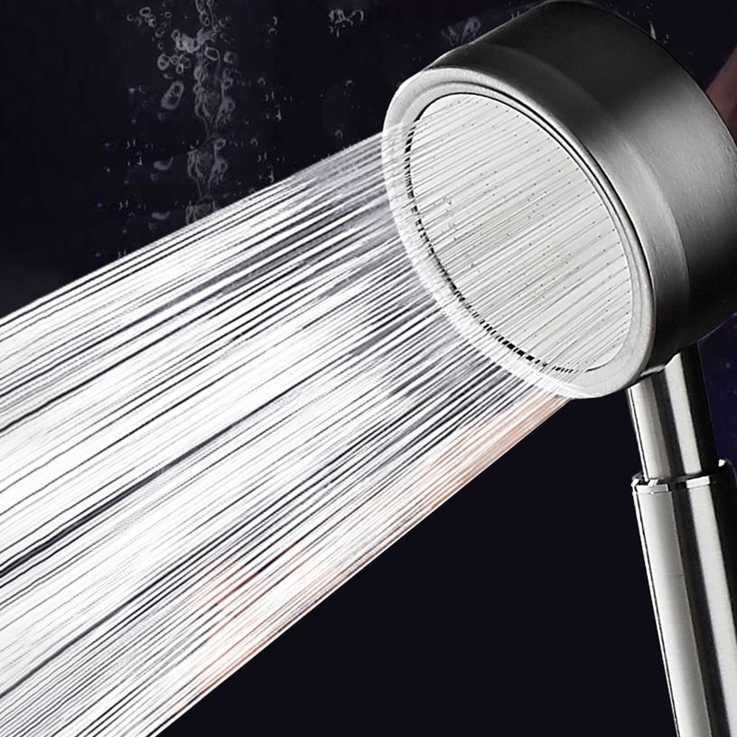 Round Handheld Shower Water Saving Showerhead Made of Stainless Steel