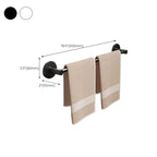 Aluminum Bathroom Hardware Set Black Bathroom Accessories Kit Towel Holder