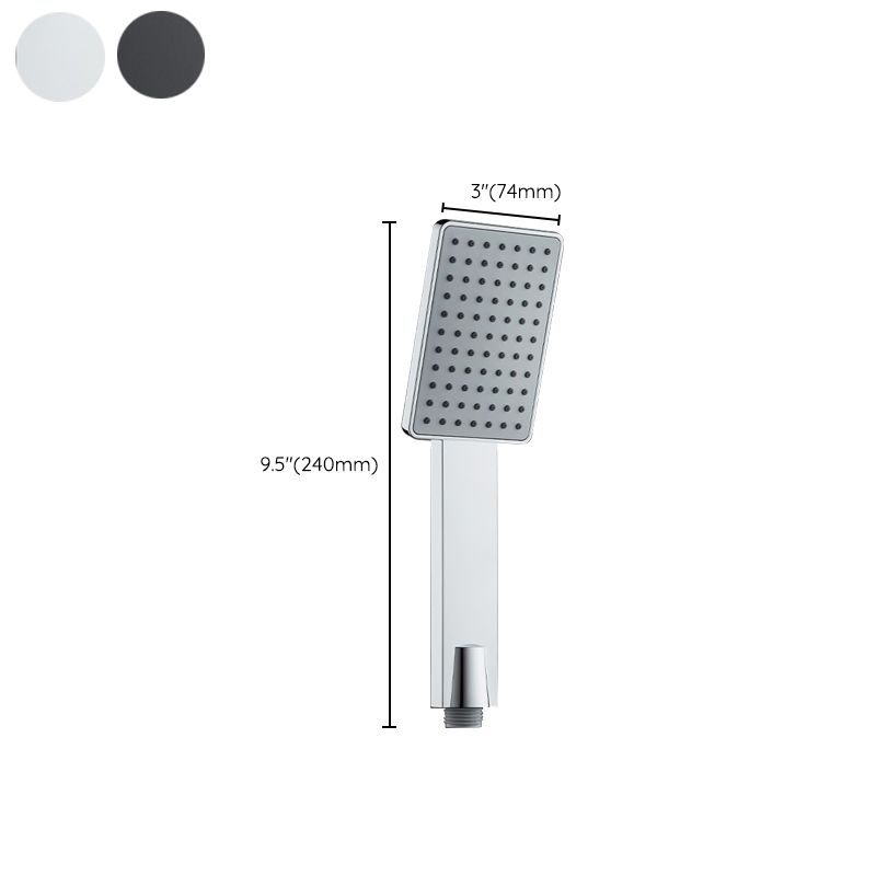 Contemporary Handheld Supercharged Showerhead Square Turbo Spray Head