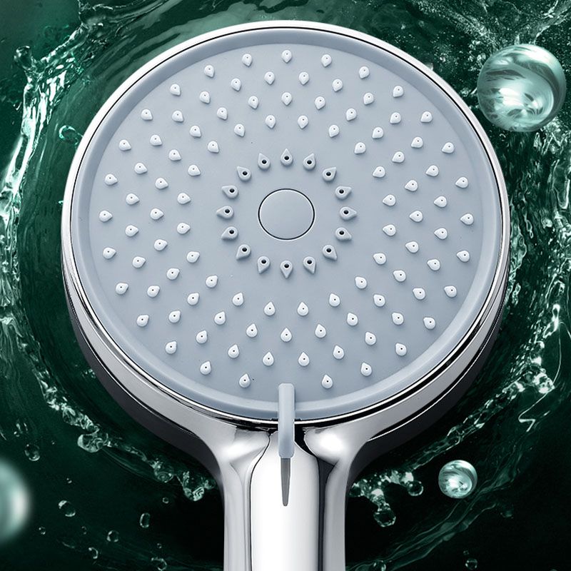 Round Handheld Shower Head with Self-Cleaning Wall-Mounted Shower Head