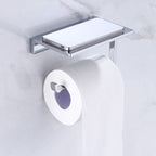 Chrome brass modern bathroom accessory set with towel bar/ ring/ paper holder & bathrobe hook