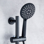Brass Wall-Mounted Shower System Single Handle Shower with Lever Handle