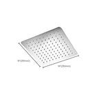 Wall Mounted Fixed Shower Head Modern Style Metal Shower Head
