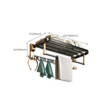 Modernism Bathroom Accessories Hardware Set Black & Gold Bathroom Shelf/Towel Bar