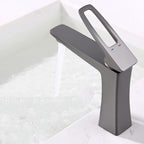 Glam Vessel Sink Faucet Brass Lever Handles with Drain Assembly Sink Mixer