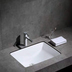 Modern Under-mount Sink Oval Porcelain with Pop-Up Drain Sink