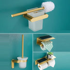 Traditional Bathroom Accessory Hardware Set Gold Bathroom Accessory Set