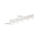 Contemporary bathroom accessory set made of matte stainless steel-aluminum with bathrobe hook/bath shelf
