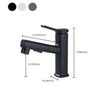Contemporary Vessel-Faucet Pull-out Centerset Faucet with Swiveling Spout