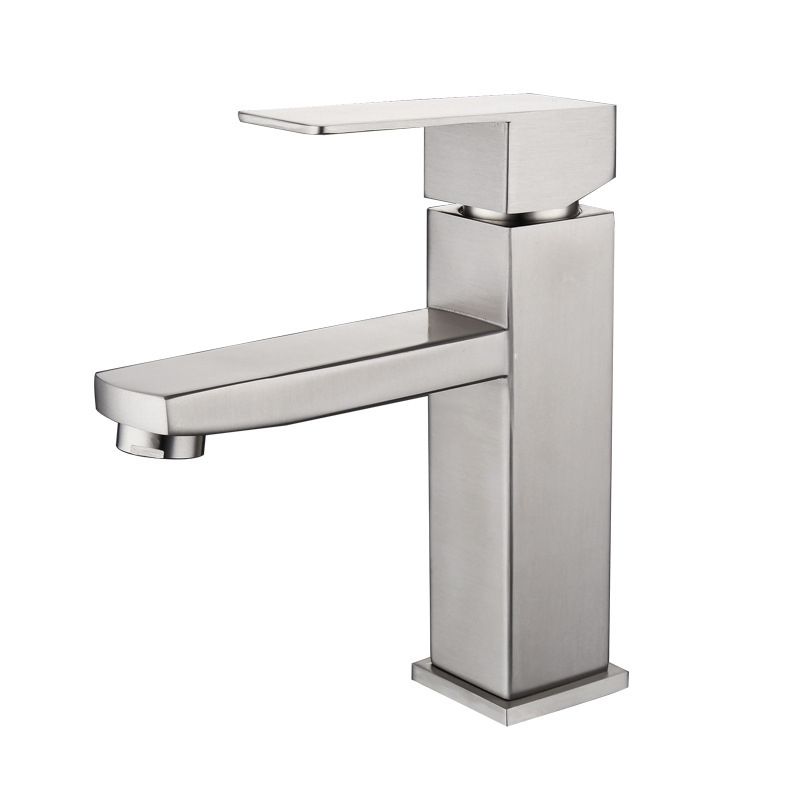 Basic sink faucet simple low arc metal centerset sink faucet for bathroom