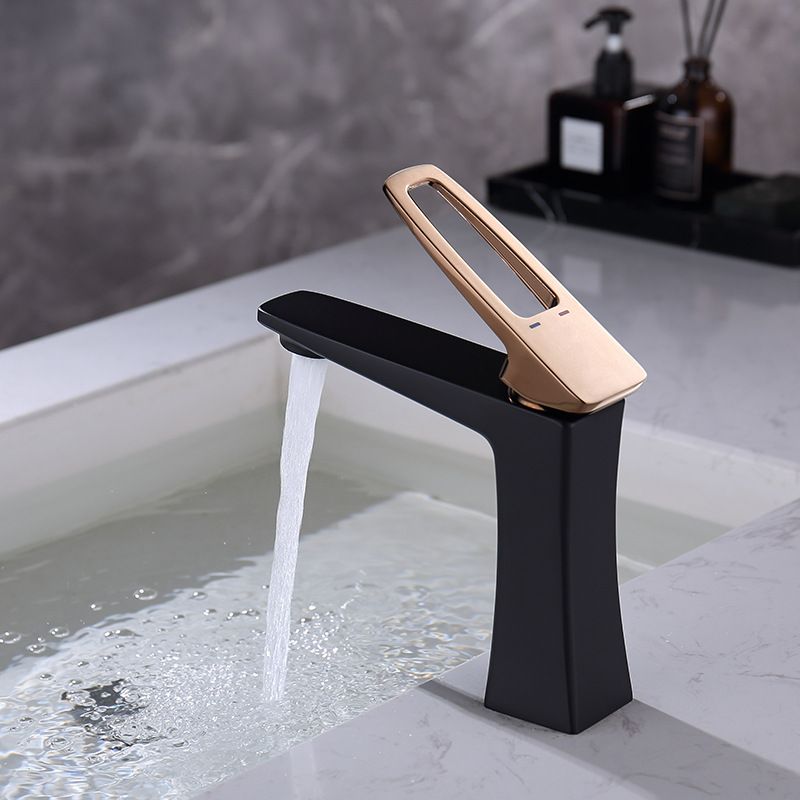 Glam Vessel Sink Faucet Brass Lever Handles with Drain Assembly Sink Mixer