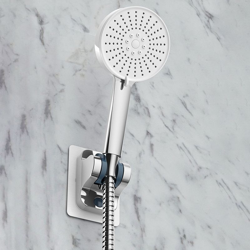 Plastic Handheld Showerhead Round Hand Shower with Self-Cleaning