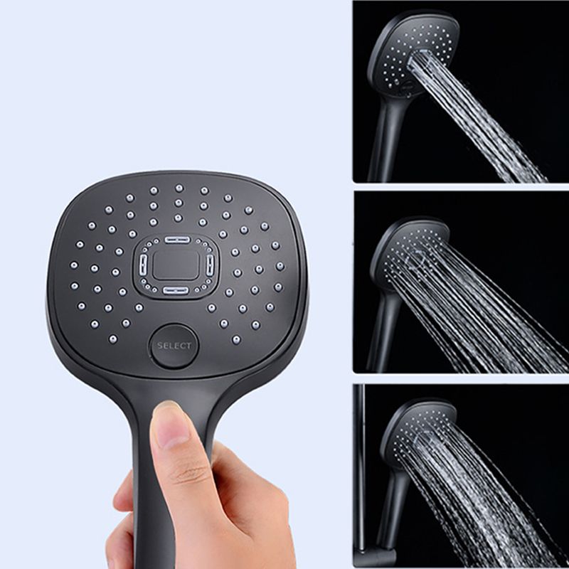 Plastic hands-free showerhead adjustable water flow showerhead