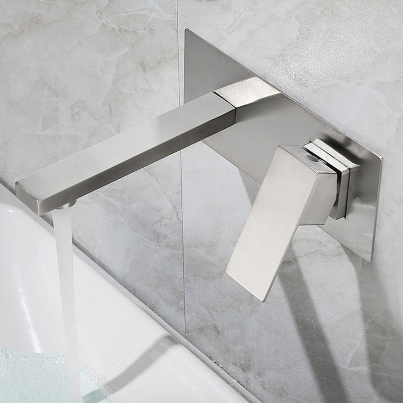 Contemporary style fittings with lever handles Wall-mounted fittings for the bathroom