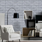 Modern Wall Shelf 3D Brick Bedroom and Living Room Wall Panels