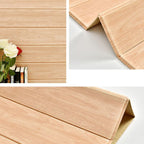 Plastic wall cladding panels for peeling and attaching with waterproof wainscoting