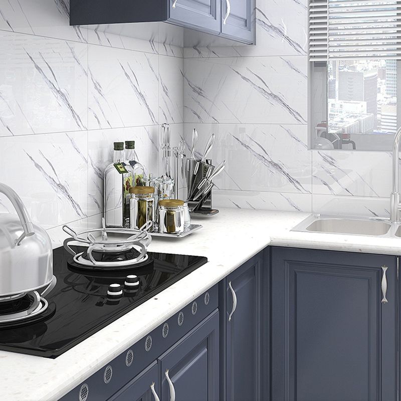 Modern Style Wallpaper Kitchen Peel and Stick Single Tile Backsplash